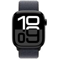 Apple Watch Series 10 GPS 42mm Aluminium Case met Ink Sport Loop Smartwatch Zwart