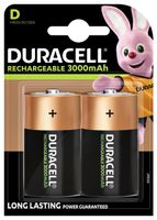 Batterij oplaadbaar Duracell 2xD 3000mAh Plus