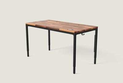 Desktronic HomeMax bureau - Zwart / Massief Walnoot / 160x80 cm