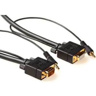 ACT 2 meter High performance VGA + Audio verlengkabel male-female