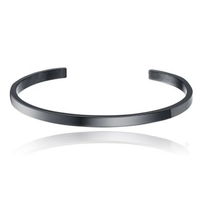 Zwarte Damesarmband van Edelstaal
