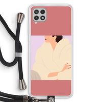 Cosy: Samsung Galaxy A22 4G Transparant Hoesje met koord