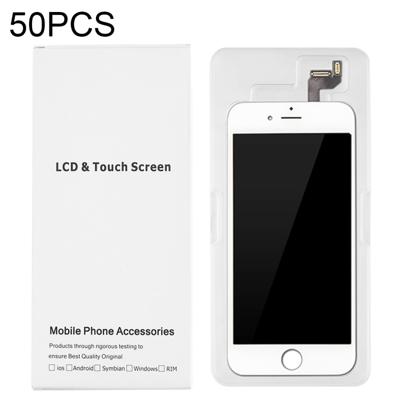 50 PCS LCD-scherm en Digitizer witte kartonnen doos verpakking voor iPhone 6s & 6
