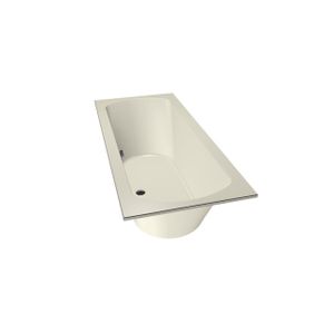 Xenz Lagoon ligbad - 170x75cm - met overloop - zonder afvoer - Acryl Pergamon 6927-02