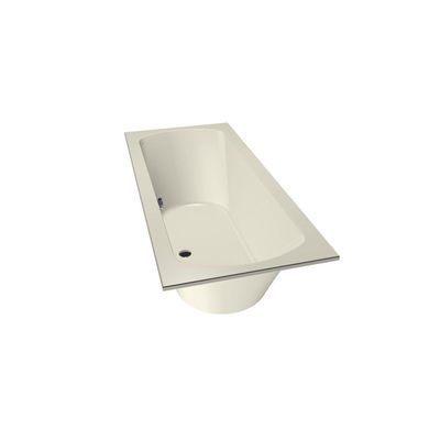 Xenz Lagoon ligbad - 170x75cm - met overloop - zonder afvoer - Acryl Pergamon 6927-02