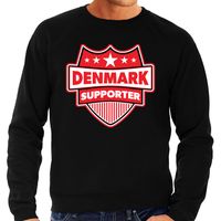 Denemarken / Denmark schild supporter sweater zwart voor heren