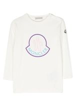 Moncler Enfant t-shirt à logo imprimé - Blanc - thumbnail