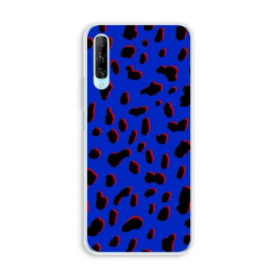 Blue Leopard: Huawei P Smart Pro Transparant Hoesje