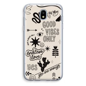 Good vibes: Samsung Galaxy J5 (2017) Transparant Hoesje
