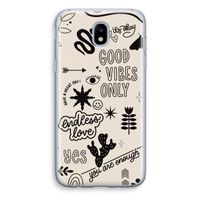 Good vibes: Samsung Galaxy J5 (2017) Transparant Hoesje Good vibes: Samsung Galaxy J5 (2017) Transparant Hoesje