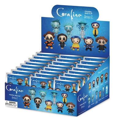 Coraline 3D Foam Bag Clips Series 2 Display (24)