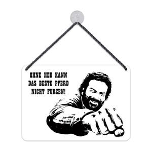 Bud Spencer Tin Sign Beste Pferd 16,5 x 11,5 cm
