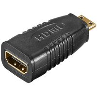 Goobay 68841 tussenstuk voor kabels 19-pin mini HDMI M 19-pin HDMI FM Zwart - thumbnail