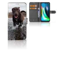 Motorola Moto G9 Play | E7 Plus Telefoonhoesje met Pasjes Honden Labrador - thumbnail