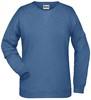 James & Nicholson JN8021 Ladies´ Sweat - /Light-Denim-Melange - S