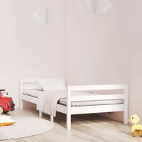 Bedframe zonder matras massief grenenhout wit 90x190 cm