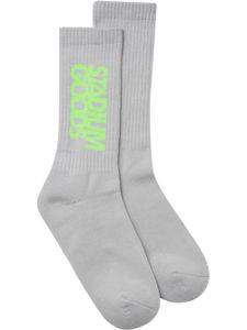 STADIUM GOODS® chaussettes à logo brodé - Gris