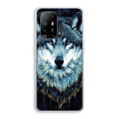 Darkness Wolf: Oppo A95 5G Transparant Hoesje