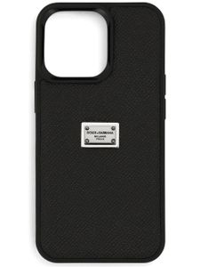 Dolce & Gabbana coque d'iPhone 13 Pro à logo - Noir