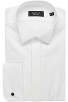 OLYMP SIGNATURE Tailored Fit Gala shirt wit, Effen - thumbnail