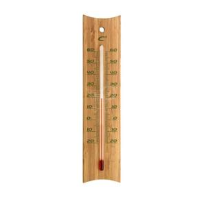 Thermometer Bamboe - 20 cm - Binnen / Buiten - Celsius Aanduiding