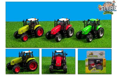 Kids Globe Farming Tractor rood