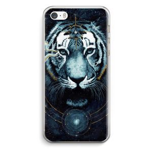 Darkness Tiger: iPhone 5 / 5S / SE Transparant Hoesje