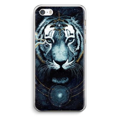 Darkness Tiger: iPhone 5 / 5S / SE Transparant Hoesje