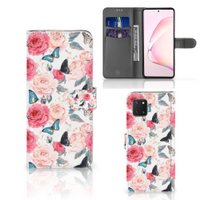 Samsung Note 10 Lite Hoesje Butterfly Roses - thumbnail