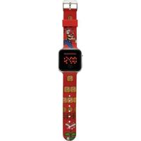 LED-horloge - KINDERLICENTIE - Super Mario - Leeftijd 4+ - Rood