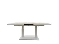 Trestino verstelbare lounge tuintafel codell pop-up extension 183x88x75cm wit