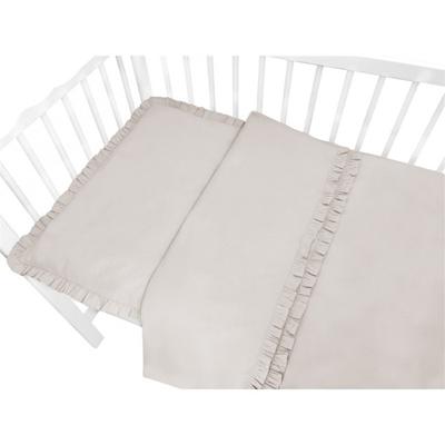 Peuter Dekbedovertrek Royal Ruches Beige 120 x 150 cm