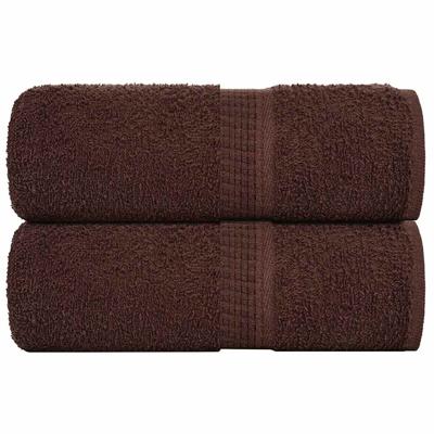 Zeepdoekjes 2 st 30x30 cm 360 g/m 100% katoen bruin