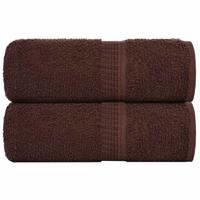 Zeepdoekjes 2 st 30x30 cm 360 g/m 100% katoen bruin