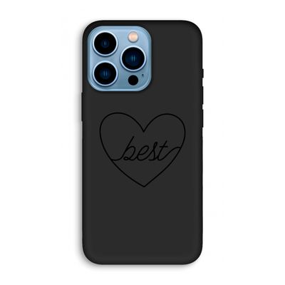 Best heart black: iPhone 13 Pro Biologisch afbreekbaar hoesje