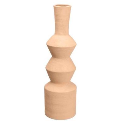 Vaas Gift Decor Bruin Keramisch Geometrisch 15 x 60 x 15 cm