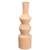 Vaas Gift Decor Bruin Keramisch Geometrisch 15 x 60 x 15 cm