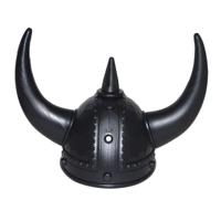 Funny Fashion Viking verkleed helm - zwart - volwassenen - Formaat 59 cm - thumbnail