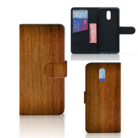 Nokia 2.3 Book Style Case Donker Hout
