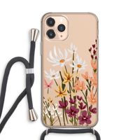 Painted wildflowers: iPhone 11 Pro Transparant Hoesje met koord