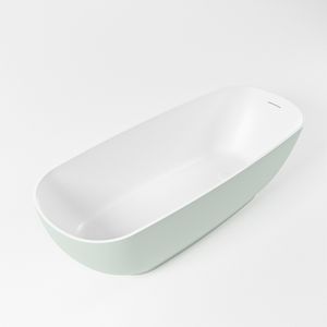 Vrijstaand bad Mondiaz Rock | 170x70 cm | Solid surface | Ovaal | Greey - Talc