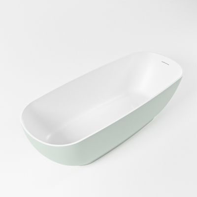 Vrijstaand bad Mondiaz Rock | 170x70 cm | Solid surface | Ovaal | Greey - Talc