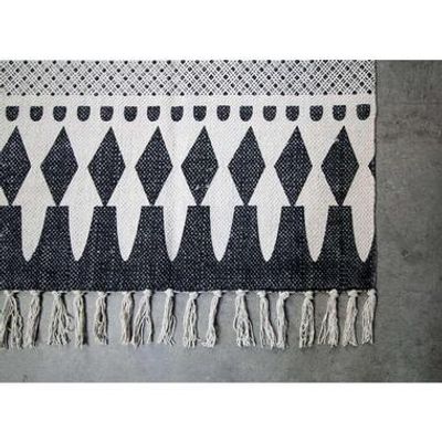 HSM Collection vloerkleed Madona - zwart/wit - 180x120 cm