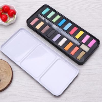 Solid aquarel Paint set draagbare tekening acryl kunst schilderij benodigdheden (18 kleuren)
