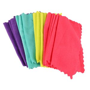Microvezel huishoud/schoonmaakdoekjes - 20x stuks - gekleurd - 30 x 30 cm - voor dagelijks gebruik