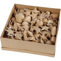 Creativ Company Kersthangers, d 8 cm, 80 stuk/ 1 doos Creativ Company Kersthangers, d 8 cm, 80 stuk/ 1 doos