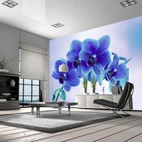 Zelfklevend fotobehang - Doordachtheid, Blauw, 8 maten, premium print - thumbnail