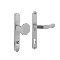 Intersteel Veiligheidsbeslag SKG3 ovaal smal schild kerntrekbeveiliging profielcilincergat 92mm aluminium voordeurbeslag Intersteel Veiligheidsbeslag SKG3 ovaal smal schild kerntrekbeveiliging profielcilincergat 92mm aluminium voordeurbeslag