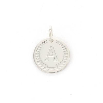 Imotionals Ronde Kettinghanger Letter A Zilver