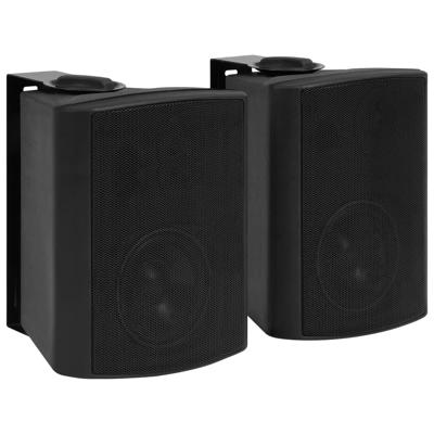 Stereoluidsprekers wandgemonteerd 2 st 100 W zwart